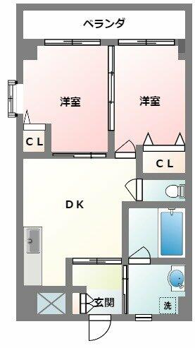 Ｃａｓａ　Ｂｌａｎｃａ　泉崎（カーサブランカ泉崎） 305｜沖縄県那覇市泉崎２丁目(賃貸アパート2DK・3階・40.29㎡)の写真 その2