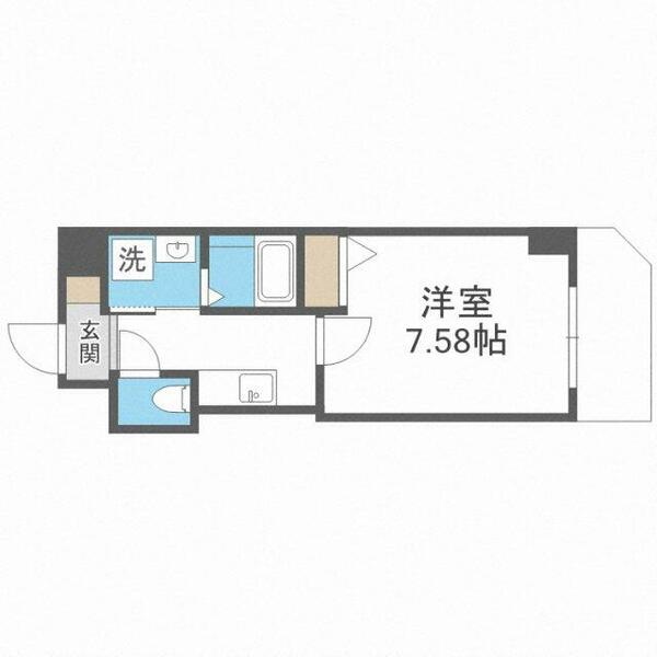 Ｋ－フロント今宮Ⅰ番館｜大阪府大阪市西成区北開１丁目(賃貸マンション1K・2階・24.60㎡)の写真 その2