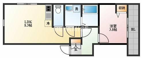 同じ建物の物件間取り写真 - ID:242001482498