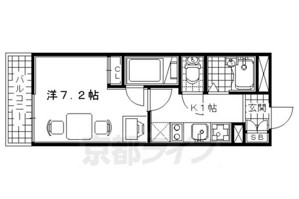 レオパレス大河原 107｜京都府宇治市槇島町一ノ坪(賃貸アパート1R・1階・20.81㎡)の写真 その2