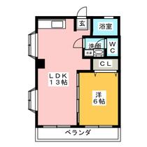 大池ビル 301 ｜ 愛知県名古屋市西区浮野町（賃貸マンション1LDK・3階・43.00㎡） その2