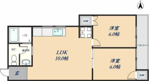 同じ建物の物件間取り写真 - ID:227075272481