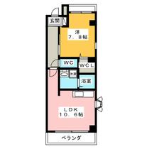 アヴァンセ・丘　Ⅱ  ｜ 愛知県春日井市松河戸町５丁目（賃貸マンション1LDK・3階・44.28㎡） その2