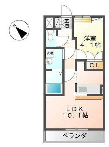 グランディール 101｜千葉県柏市戸張(賃貸アパート1LDK・1階・36.00㎡)の写真 その2