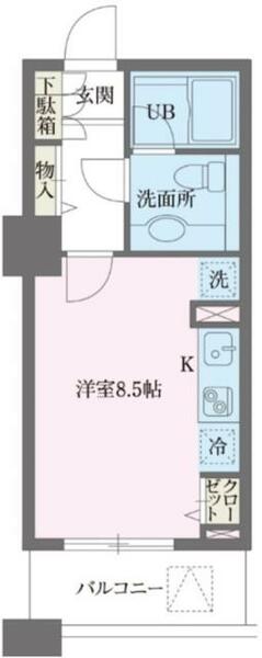 ドゥーエ横浜駅前｜神奈川県横浜市神奈川区金港町(賃貸マンション1R・5階・25.52㎡)の写真 その2