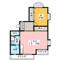 サンハイツひさし  ｜ 愛知県長久手市熊田（賃貸マンション1LDK・3階・50.00㎡） その2