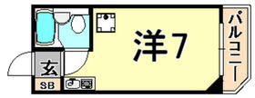 グローバル塚口 305 ｜ 兵庫県尼崎市塚口本町２丁目（賃貸マンション1R・3階・18.00㎡） その2