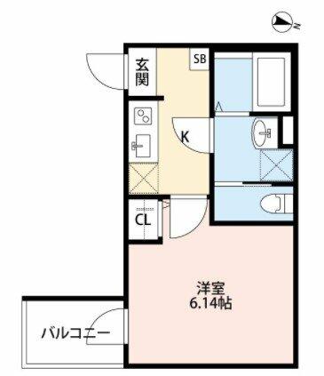 リベルテ｜埼玉県さいたま市中央区本町西２丁目(賃貸アパート1K・1階・21.76㎡)の写真 その2