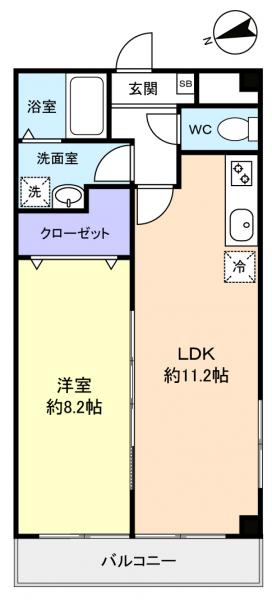 ソリス緑が丘 103｜千葉県八千代市緑が丘西１丁目(賃貸マンション1LDK・1階・44.16㎡)の写真 その2