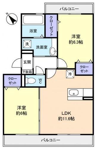 同じ建物の物件間取り写真 - ID:212042993865