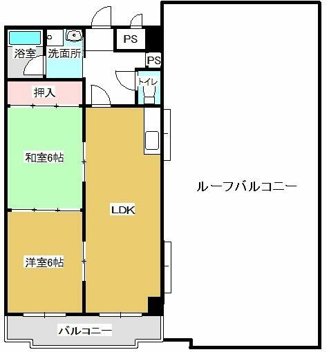 岩月ビルディング 507｜愛知県豊橋市中郷町(賃貸マンション2LDK・5階・54.00㎡)の写真 その2