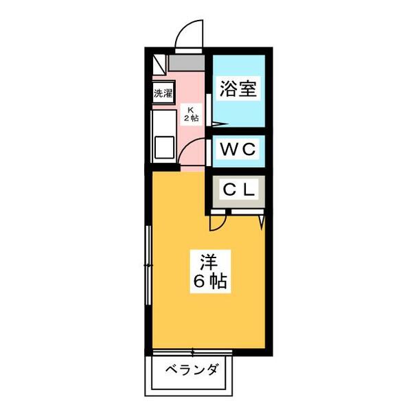 シャルマンパレスⅡ 103｜東京都八王子市東浅川町(賃貸アパート1R・1階・19.01㎡)の写真 その2