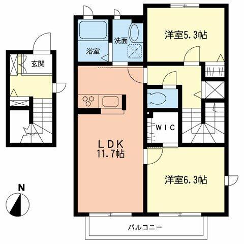 同じ建物の物件間取り写真 - ID:214053721306