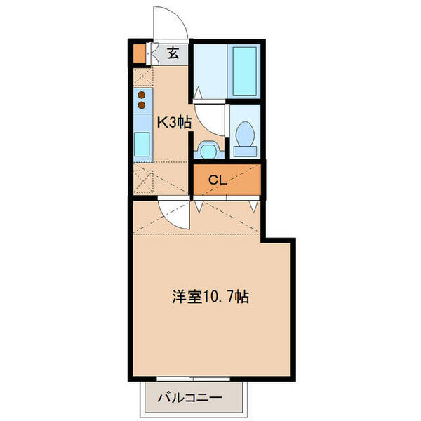 ソレアードＫ 0203｜宮城県多賀城市山王字山王四区(賃貸アパート1K・2階・29.98㎡)の写真 その2