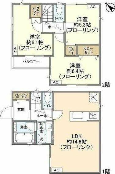 Ｋｏｌｅｔ市川大洲｜千葉県市川市大洲２丁目(賃貸一戸建3LDK・--・73.48㎡)の写真 その2