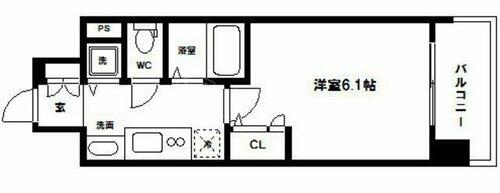 プレサンス天満橋アンジェの間取り