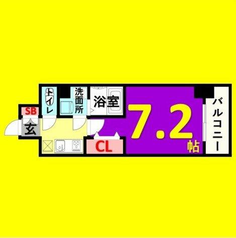 ワールドアイ名古屋城北 404｜愛知県名古屋市北区黒川本通５丁目(賃貸マンション1K・11階・24.36㎡)の写真 その2