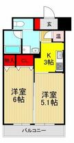 埼玉県川口市大字里（賃貸マンション2K・4階・35.02㎡） その2