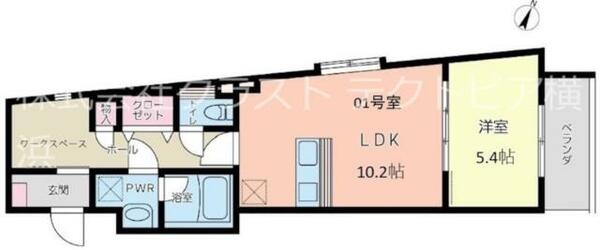 シグネチャー０６ 301｜神奈川県横浜市鶴見区上末吉１丁目(賃貸マンション1LDK・3階・42.71㎡)の写真 その2