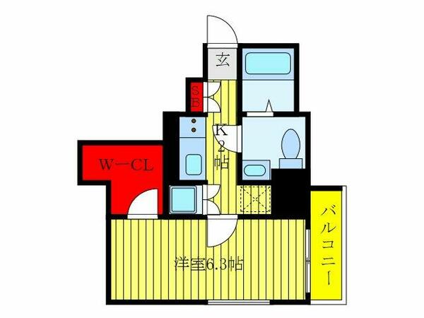 セジョリ王子駅前 304｜東京都北区岸町１丁目(賃貸マンション1K・3階・26.44㎡)の写真 その2