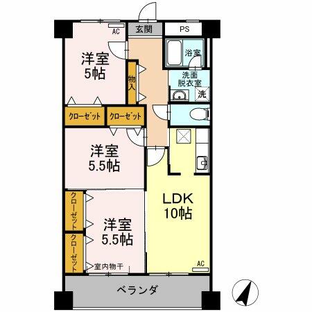 同じ建物の物件間取り写真 - ID:223032083730