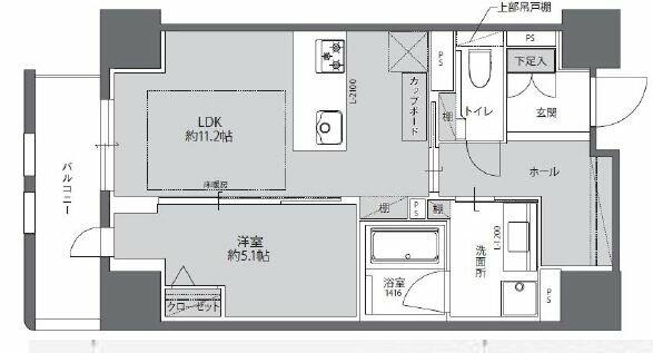 ＴＨＥ　ＷＥＡＶＥ　ＭＩＮＡＭＩＳＥＭＢＡ｜大阪府大阪市中央区南船場２丁目(賃貸マンション1LDK・5階・52.94㎡)の写真 その2