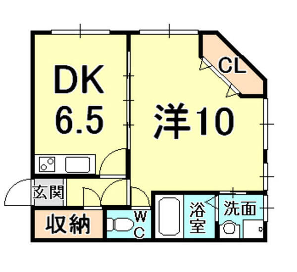 兵庫県西宮市甲子園四番町(賃貸マンション1DK・3階・30.00㎡)の写真 その2