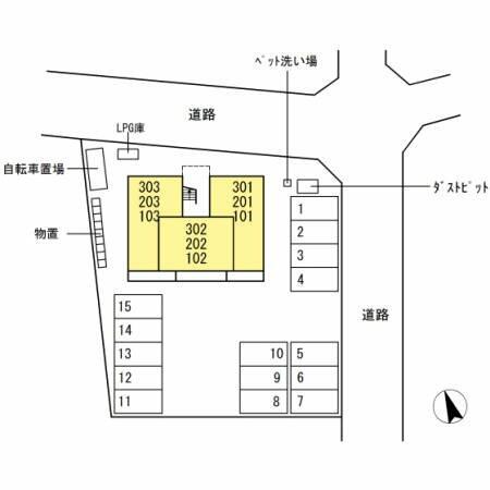 リバーパーク 103｜岐阜県岐阜市菅生３丁目(賃貸アパート1LDK・1階・45.01㎡)の写真 その3