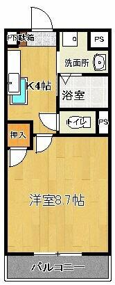 ドリームハウスⅢ 103｜福岡県久留米市津福本町(賃貸アパート1K・1階・28.08㎡)の写真 その2
