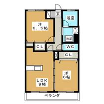 グランシャリオ  ｜ 千葉県船橋市本中山６丁目（賃貸マンション2LDK・2階・52.50㎡） その2