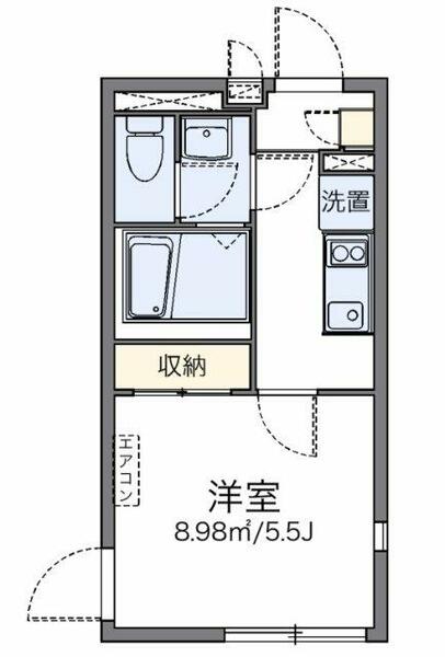 レオネクストグレイス 303｜東京都調布市国領町１丁目(賃貸マンション1K・3階・20.38㎡)の写真 その2