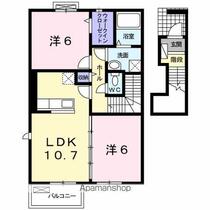 茨城県神栖市深芝南３丁目（賃貸アパート2LDK・2階・57.32㎡） その2