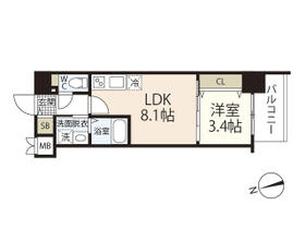 Ｓ－ＲＥＳＩＤＥＮＣＥ天満町ｂａｒｋ  ｜ 広島県広島市西区天満町（賃貸マンション1LDK・11階・29.87㎡） その2