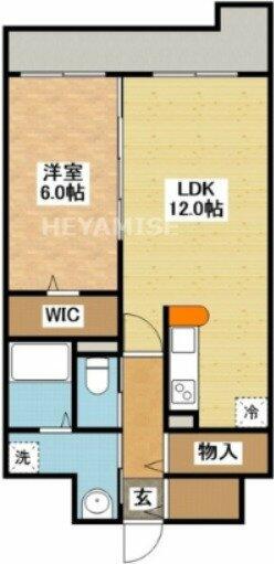 長崎県長崎市丸山町(賃貸マンション1LDK・9階・46.80㎡)の写真 その2