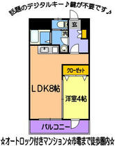 ライズ神水 603 ｜ 熊本県熊本市東区健軍２丁目（賃貸マンション1LDK・6階・33.20㎡） その2