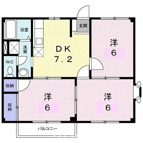 ハイツトミー 101｜香川県高松市高松町(賃貸アパート3DK・1階・52.17㎡)の写真 その2