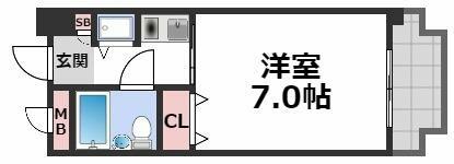 メゾン・ド・シャルジェ｜大阪府大阪市城東区天王田(賃貸マンション1R・1階・17.55㎡)の写真 その2