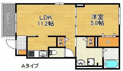 大阪府泉佐野市葵町１丁目(賃貸アパート1LDK・1階・41.45㎡)の写真 その2