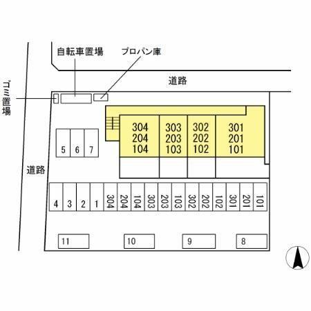 フィネス木太 104｜香川県高松市木太町(賃貸アパート3DK・1階・60.26㎡)の写真 その3