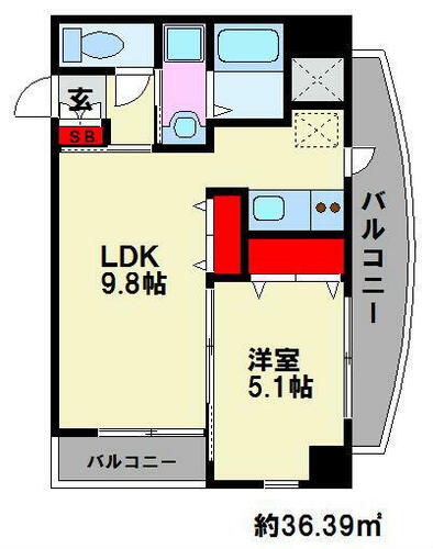 同じ建物の物件間取り写真 - ID:240025444108