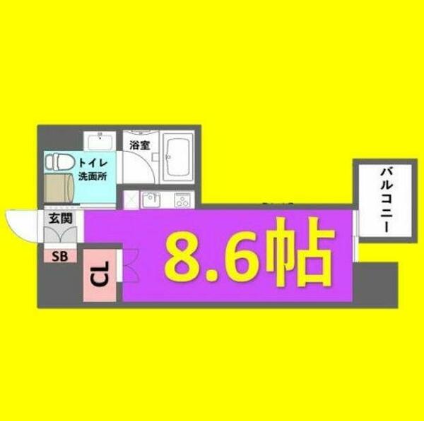 Ｃｏｍｆｏｒｔ金山｜愛知県名古屋市熱田区新尾頭１丁目(賃貸マンション1R・2階・23.07㎡)の写真 その2