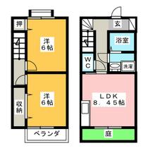 メゾネットスイスル  ｜ 愛知県名古屋市緑区鳴海町字丸内（賃貸アパート2LDK・1階・53.00㎡） その2