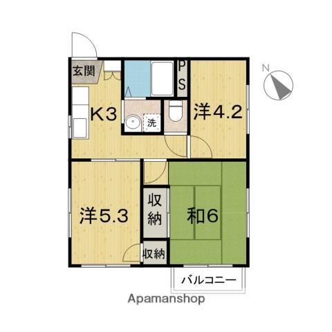 同じ建物の物件間取り写真 - ID:204003728774