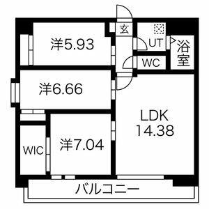 熊本県熊本市中央区水前寺５丁目(賃貸マンション3LDK・3階・73.80㎡)の写真 その2