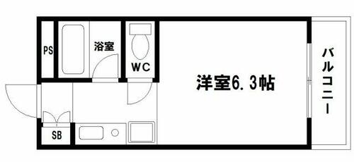 ユーパレス天満303の間取り