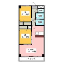 Ｕ・パティオ  ｜ 愛知県弥富市鯏浦町気開（賃貸マンション2LDK・1階・58.32㎡） その2