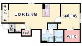 ヴィラドゥグレーヌ梅ケ谷　Ｂ棟 102 ｜ 兵庫県姫路市梅ケ谷町（賃貸アパート1LDK・1階・50.13㎡） その2