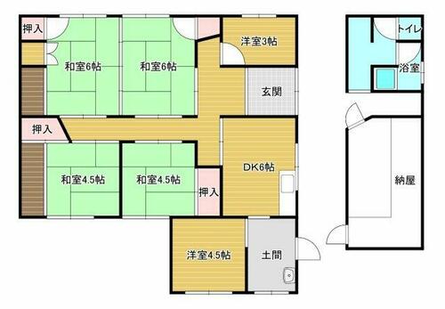 大阪府大阪狭山市半田５丁目（一戸建）の賃貸物件の間取り