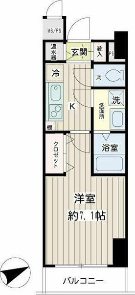 アイボリーコート 0504｜神奈川県横浜市南区中島町４丁目(賃貸マンション1K・5階・25.11㎡)の写真 その2