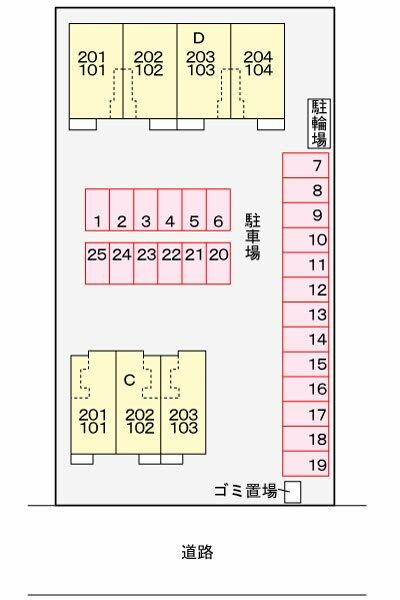 ソラボレＤ 101｜茨城県筑西市直井(賃貸アパート1LDK・1階・46.49㎡)の写真 その8